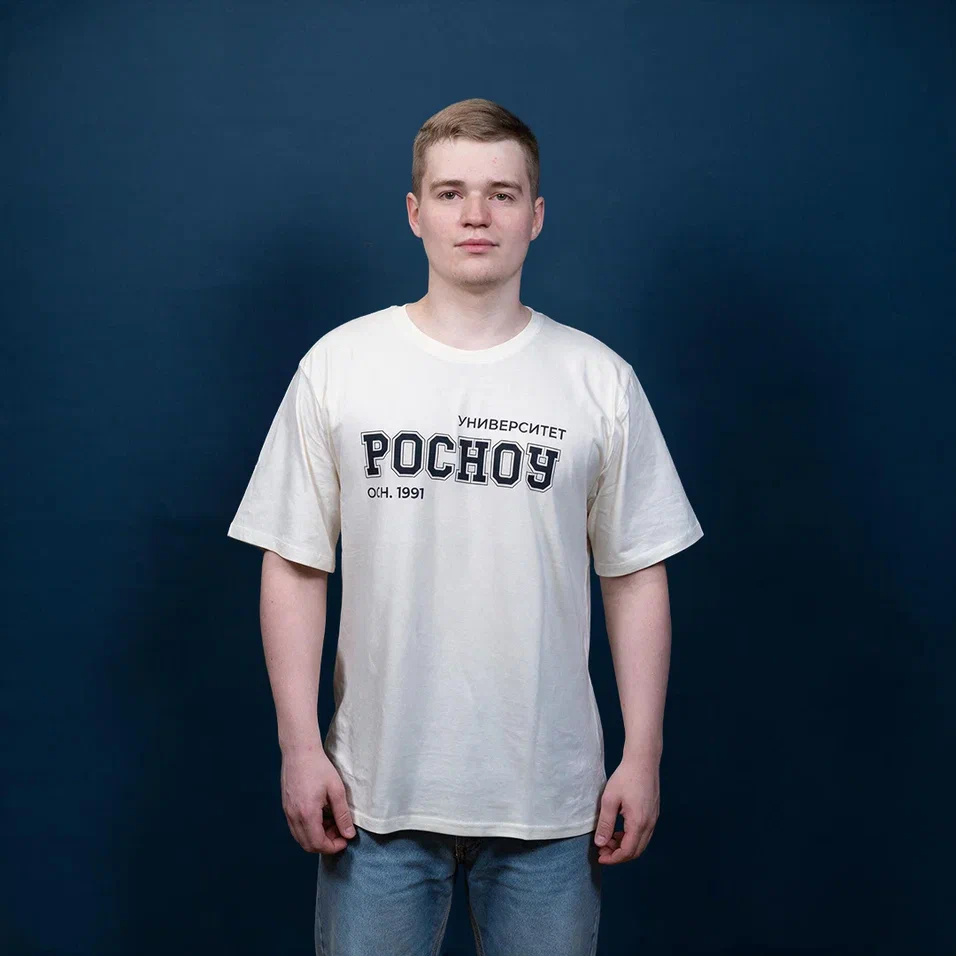 Футболка, цвет слоновая кость